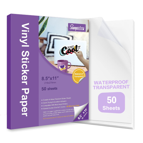 Transparent Inkjet Printing Adhesive Sticker A4 Transparent Glue Sticker Waterproof Transparent Tear-Proof Inkjet Transparent Sticker