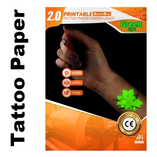 tattoo paper compatible with luminous green print tattoo sticker tattoo sticker adhesive waterproof printing tattoo sticker