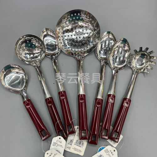 kitchen magenta handle spatula soup spoon long rice spoon short rice spoon series spatula set kitchenware