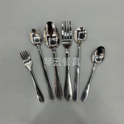 High-Grade Stainless Steel Tableware Kitchen Spoon Fork Knife