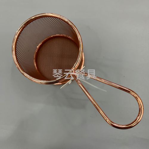 kitchen supplies rose gold chips basket stainless steel fried blue
