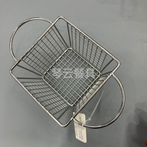 kitchen supplies natural color chips basket stainless steel fried blue kitchenware