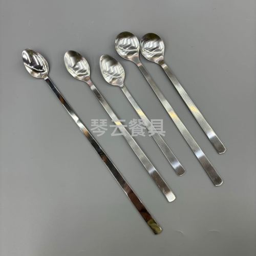 kitchen supplies square handle pointed ice spoon round handle pointed ice spoon