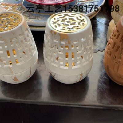 2023 Middle East Incense Burner Factory Direct Sales Resin Crafts Ceramic Bamboo Wooden Incense Burner Backflow