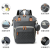 2023 New Large Capacity Mother Backpack Portable Travel Mummy Bag Feeding Bottle Diaper Multi-Compartment Baby Diaper Bag