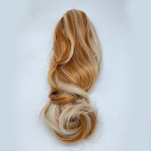 wig ponytail female net red big wave artificial hair grip high ponytail long curly hair natural fake braid