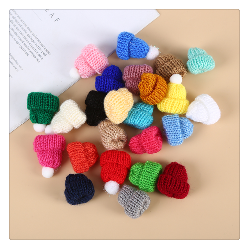 Factory Spot Mini Knitted Small Hat DIY Puppet Toy Accessories Wool Hat Decorative Hat