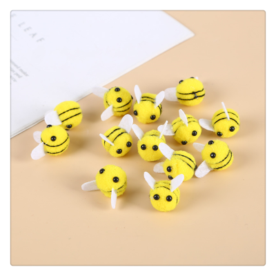 Cute Little Bee Decoration Kaisi Mixiu round Hair Ball Hand-Woven Finished Cartoon 3D Three-Dimensional Animal Small Jewelry