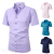New stylish solid color business men's short sleeve work shirt