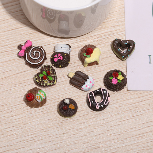 饰品配件树脂手机壳美容diy手材料装饰彩色冰激凌系列