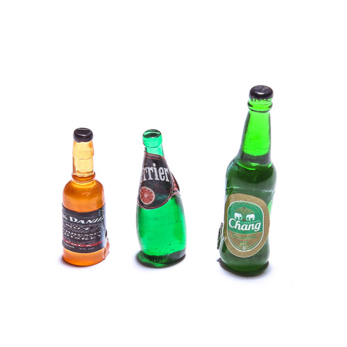 饰品配件树脂配件手机壳美容diy手工装饰材料仿真啤酒瓶