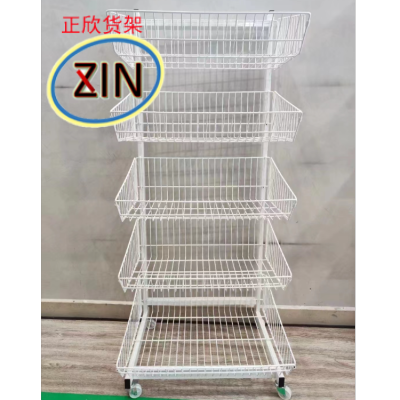 Supermarket Mesh Basket Wire Storage Cage