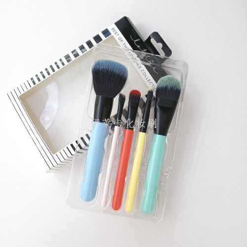 new candy color 12 color wooden handle makeup brush suit fiber hair powder brush makeup beauty makeup tools