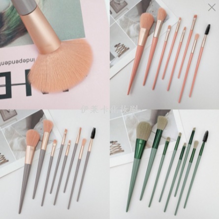8 makeup brushes set portable models soft hair eye shadow brush blush shading brush full set of beauty tools