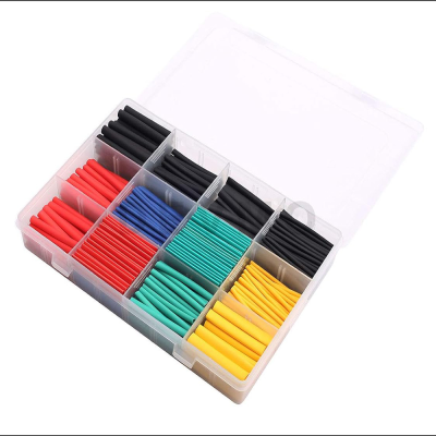 560pcs Heat Shrink Tube, Wire Wound Cable Sets, Electrical Insulation Tube, 5 Colors 8 Sizes