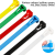 4.8 * 300mm Separable Mold Cable Zip Ties, Color Reusable Adjustable Cable Tie