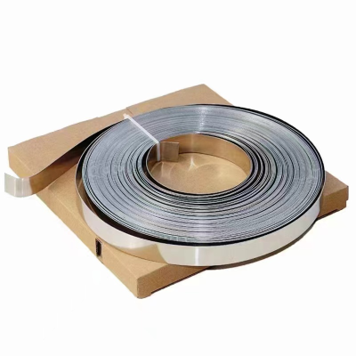 304 Stainless Steel Ribbon Band Steel Band Stainless Steel Coil Marine Cable Widened Thickened Strapping Packing Belt Button