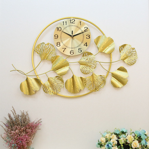 nordic home generous and personalized creative mute wall clock wall clock fashion artistic living room bedroom quartz clock