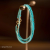 Small Turquoise Bracelet Women's Single Ring Bracelet Women's Personality Ornament