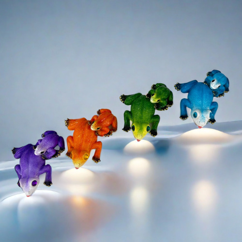 cross-border creative simulation mother and child frog resin crafts home decoration garden decoration statue design