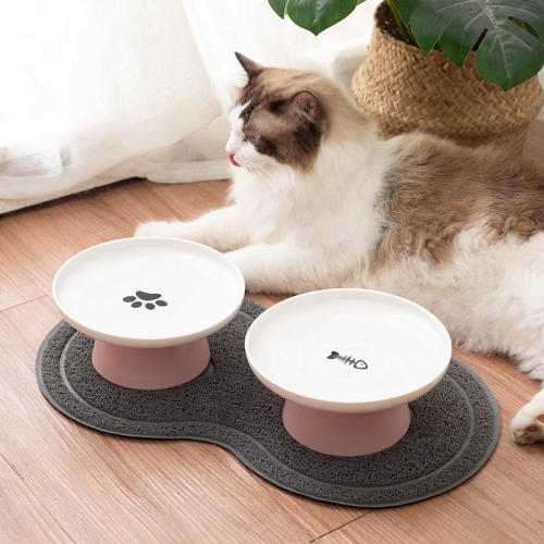  food bowl dog bowl anti-tumble  rice basin ne protection pet drinking bowl eating high leg  food holder