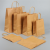 Manufacturers Produce Disposable Buggy Bag Coated White Kraft Paper Bags Oil-Proof Food Packaging Bags for Export
