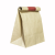 Simple Square Bottom Yellow Kraft Food Paper Bag Oil-Proof Dried Fruit Bread Paper Packaging Bags Take out Take Away Packing Bag in Stock