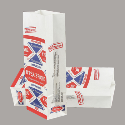 Export Breakfast Bag West Point Packing Bag Baking Bread Square Bottom Kraft Paper Food Paper Bag Oil-Proof Packaging Paper Bag