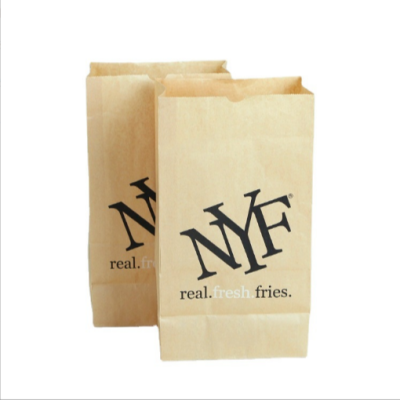 Export Color Kraft Paper Square Bottom Bag Dry Food Packaging Bag Holding Bag Square Bottom Kraft Paper Bag Takeaway Bag