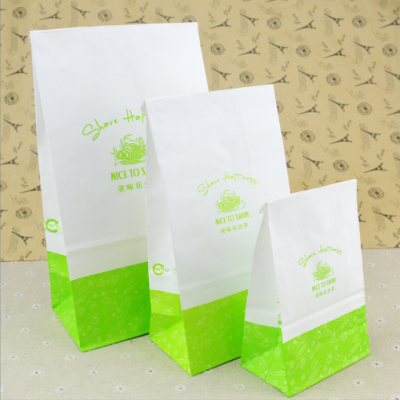 SOURCE Factory Small Gift Packing Bag Square Bottom Simple Yellow Kraft Paper Bag Packing and Storage Paper Bag Large Export