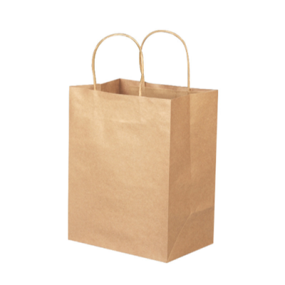 Foreign Trade Export Environmental Protection Handbag Small Gift Gift Packaging Square Bottom White Kraft Paper Bag Storage Bag