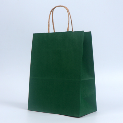 Factory Customized Packaging Packaging Bag Made of Kraft Paper Handbag Printing Logo Baking Drinks Shopping Paper Bag