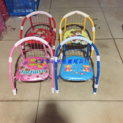 Baby's Chair Cartoon Backrest Leather Stool Home Chair Learning Stool