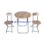 Furniture Folding Table and Chair Folding Table and Chair Set Picnic Folding Table and Chair Stall Portable Table