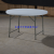 1.2M round Table Portable Simple Dining Table Plastic Large round Table Outdoor Restaurant Table and Chair Folding Table