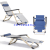 Office Snap Chair Balcony Leisure Wholesale Noon Break Bed Two-Side Tube Dual-Use Chair Home Folding Chair Recliner