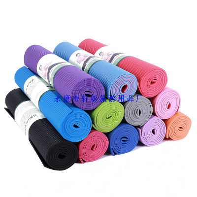 PVC Yoga Mat 6mm Professional Gymnastic Mat Factory Direct Sales Large Quantity Free Printing Logo Mixed Batch Supported