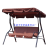Outdoor Rocking Chair Balcony Home Glider Bed Adult Swing Chair Courtyard Leisure Furniture Iron Double Outdoor Swing