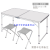 Thickened Folding Table Stall Outdoor Table and Chair Set Portable Stall Floor Push round Picnic Table Exhibition Stall