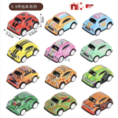 Iron Car Wholesale Best-Seller on Douyin Metal Car Iron Car Children's Toy Simulation Model Decoration Bulk Pull Back Car
