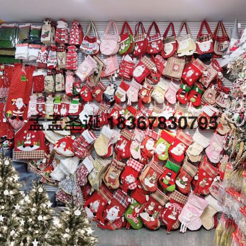 Factory Direct Sales Christmas Gift Christmas Pendant Christmas Ornament Christmas Decoration Christmas Socks Christmas Fabric Pendant