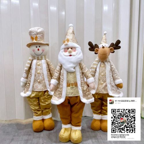 factory direct sales santa claus retractable santa claus snowman elk christmas ornaments christmas pendant