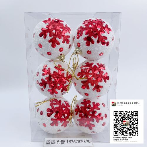 factory direct sales foreign trade export christmas ball christmas pendant christmas gift christmas decoration christmas tree show window decoration