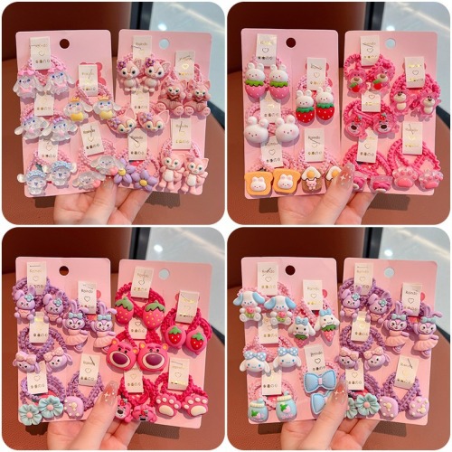 儿童卡通发绳女孩小号不伤发女童可爱甜美扎头绳宝宝橡皮筋发饰品