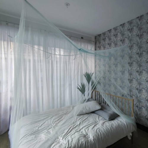 factory direct sales student mosquito net upper and lower bunk anti-mosquito square bill person double bed without bracket encryption single door