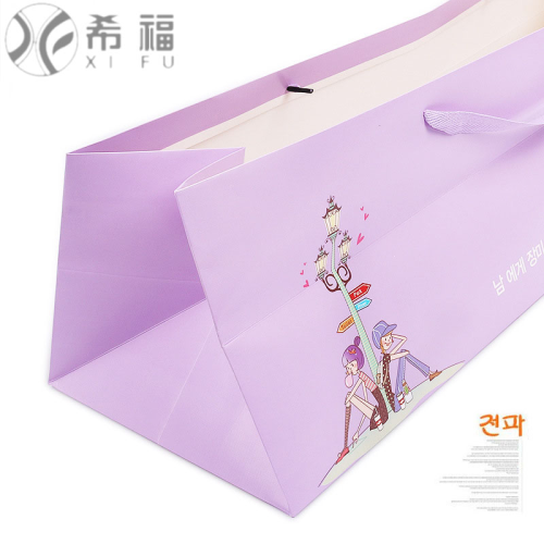 flower rose bundle packaging gift set bag korean kraft paper cartoon gift bag factory direct sales wholesale