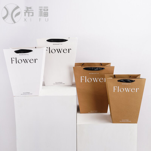 flower trapezoid tote bag gift bag flower tote bag flower bundle bag bridal bouquet bundle bag xifu