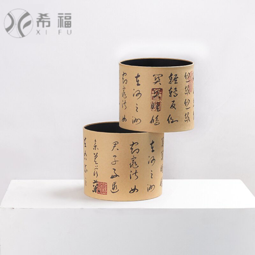 chinese style set of two barrels national style barrel guan yi calligraphy barrel set of two ancient style barrel flowers flower pot xifu