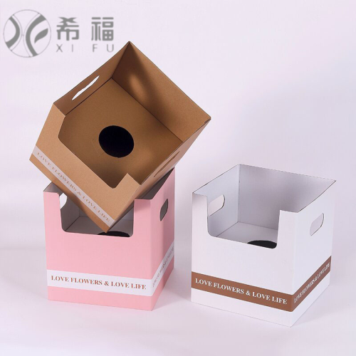 520 new pot bottle flower box hug bag single vase box square bag hug bag xifu