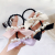 New Pearl Bow Hair Rope Simple Fashion Trending Knotted Hair Ring Beanie Line Hair Band Wholesale
